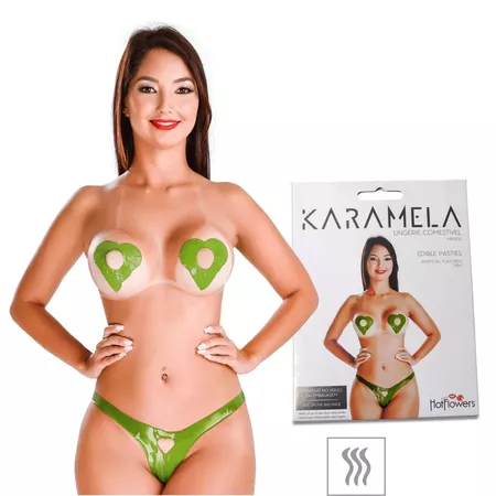 *PROMO - Lingerie Comestível Karamela Validade 03/25 (ST574) - Menta