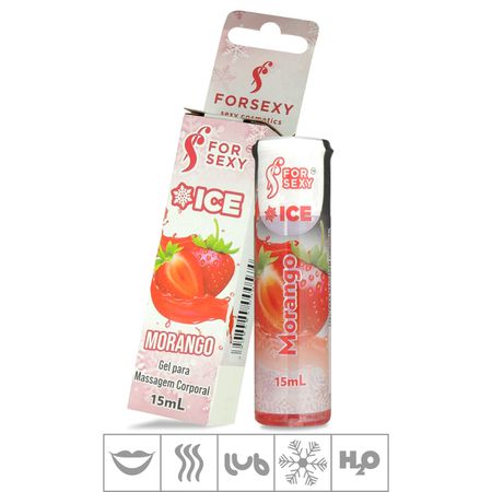 Gel Comestível For Sexy Ice 15ml (ST731) - Morango