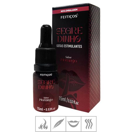 Excitante Unissex Segredinho 15ml (ST979) - Morango