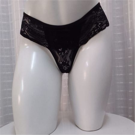Calcinha Luxo Para Personalização Com Tira Removível - (TO036) - Preto