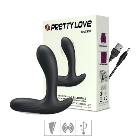 Estimulador de Prostáta Com Vibro Backie VP (VB038-16988) - Preto