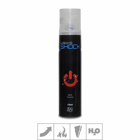 *PROMO - Excitante Unissex Liquid Shock Spray 15ml Validade 05/23 (CO228-13405) - Padrão