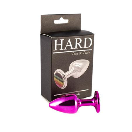 Plug Metálico P Pride Hard (HA174). - Rosa