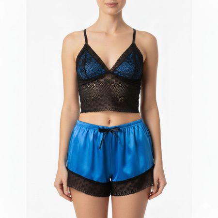 *Baby Doll Ivete Íntima Delas (ID897-ST861) - Azul