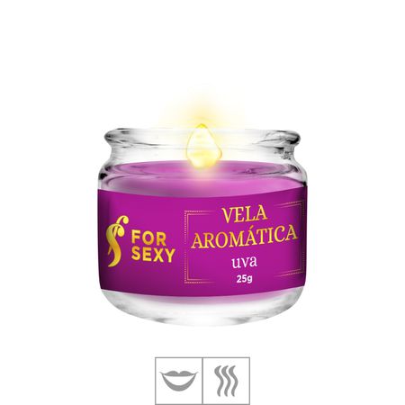 Vela Aromática Beijável For sexy 25g (ST849) - Uva