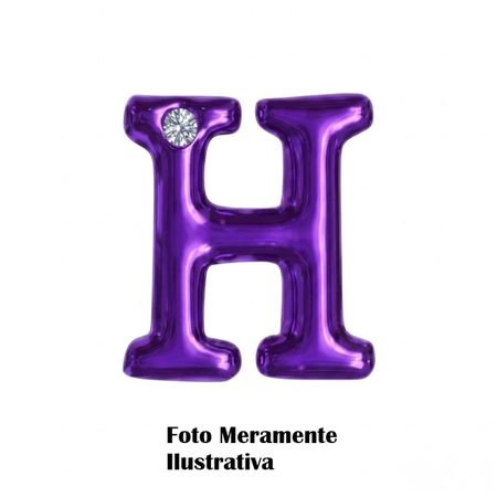 *Letras Para Personalização Lilás (HA180L) - H