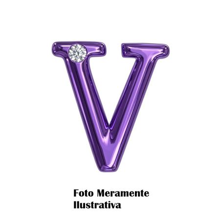 *Letras Para Personalização Lilás (HA180L) - V