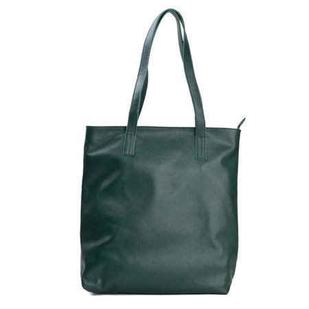 Bolsa de Couro - ENVELOPE - Verde Folha - Bubblê