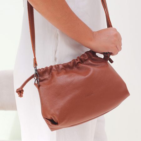 Bolsa de Couro - HARMONIA - Chocolate - Bubblê
