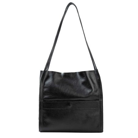 Bolsa de Couro - LITORAL - Preta - Bubblê
