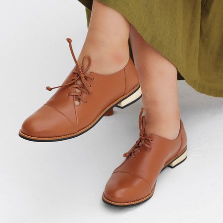 Sapato Oxford - MELILLA - Caramelo - 664.02 - Bubblê