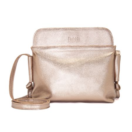 Bolsa de Couro - LIBERDADE - Champagne - Bubblê