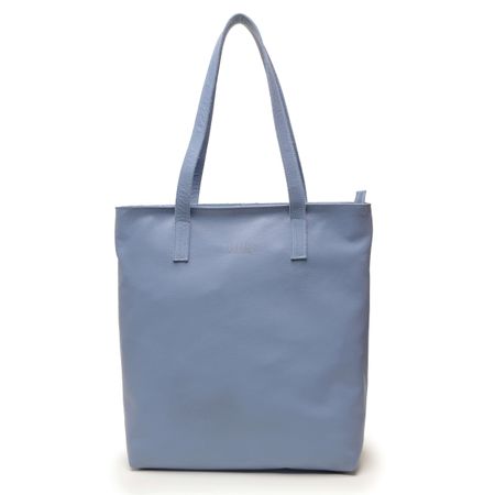 Bolsa de Couro - ENVELOPE - Azul Hortência - Bubblê