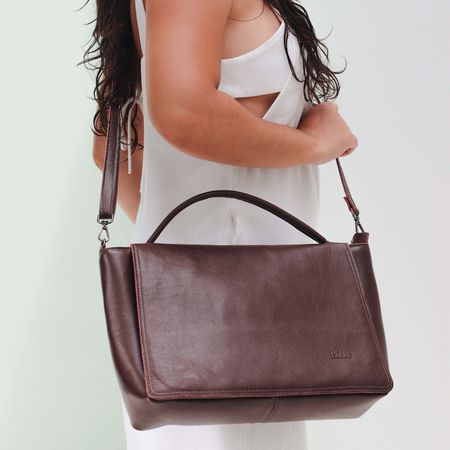 Bolsa de Couro - CHARME - Madeira - Bubblê