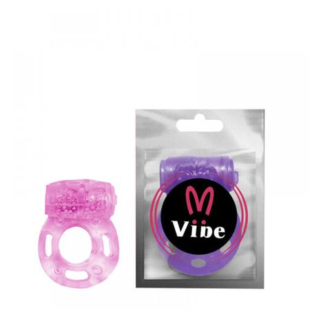 **Anel Peniano Borboleta Com Vibro VP (AN020-16753) - Rosa