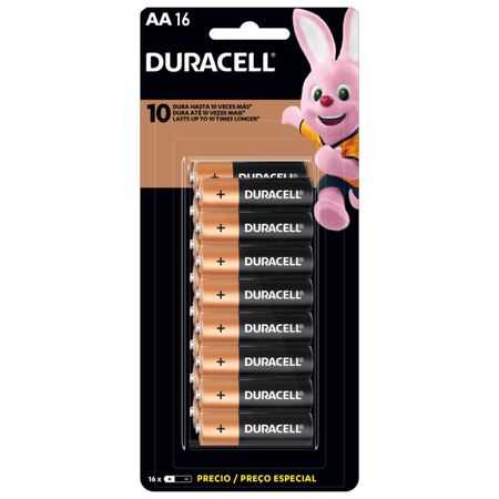 Pilha Pequena AA Alcalina 16un Duracell (17236) - Padrão