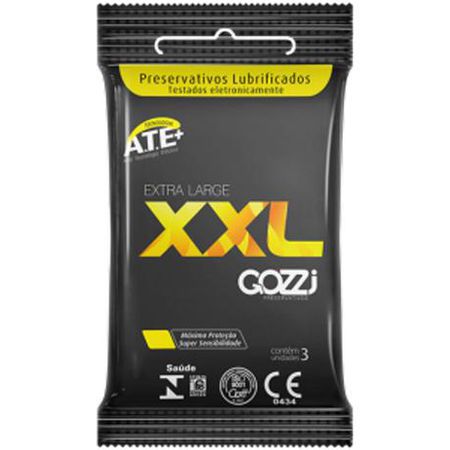 Preservativo Gozzi XXL 3un Validade 02/22 (17567) - Padrão