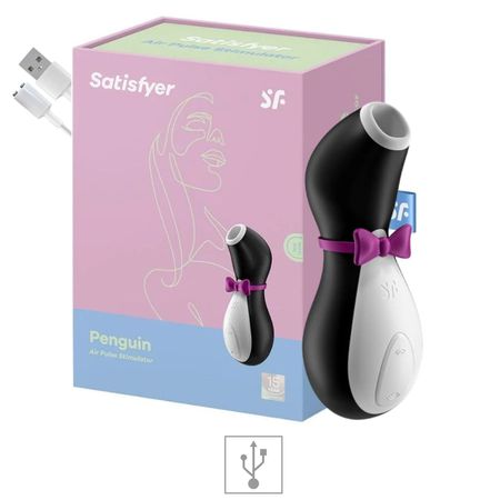Estimulador Com Pulsação Penguin Satisfyer - (17808) - Preto