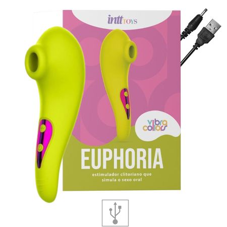 Vibrador Com Pulsação Euphoria Intt Toys (17957) - Amarelo