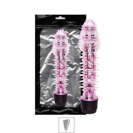 Vibrador Com Capa e Cerdas SI (5086-ST337) - Rosa
