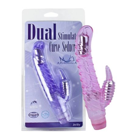 Vibrador Com Vibro Na Ponta Dual Stimulator SI (5111) - Rosa