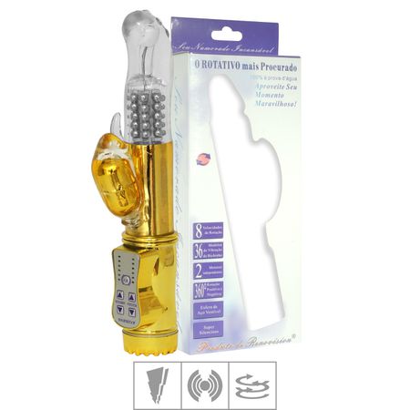 *Vibrador Rotativo 36 Vibrações SI (5275). - Dourado