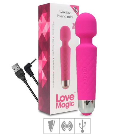 *Massageador Recarregável Love Magic Hot SI (5344-ST633) - Rosa