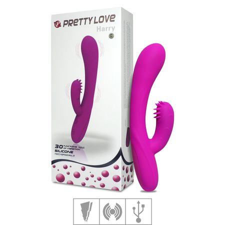 Vibrador Com Estimulador Recarregável Harry SI (5520) - Magenta