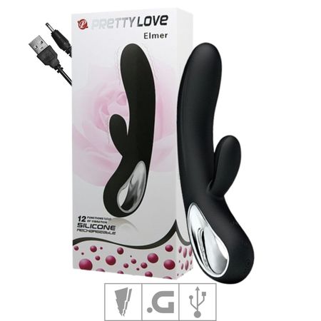 Vibrador Ponto G Recarregável Elmer SI (5569) - Preto