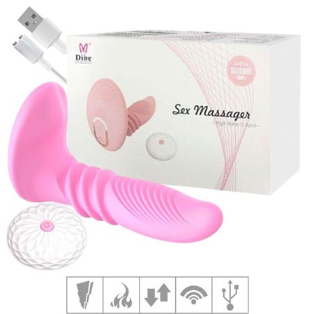 Vibrador Sobe e Desce Com Controle Sex Massager SI (6038) - Rosa