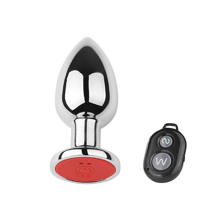 Plug em Aço P Recarregável Com Controle SI (7239) - Cromado