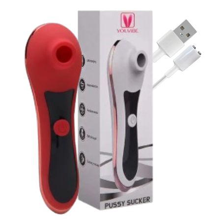 Estimulador Com Pulsação Pussy Sucker (7289-SU034) - Vermelho