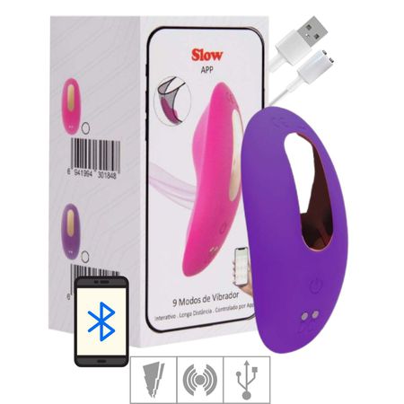 Vibrador de Calcinha Via APP Slow SI (8288) - Roxo