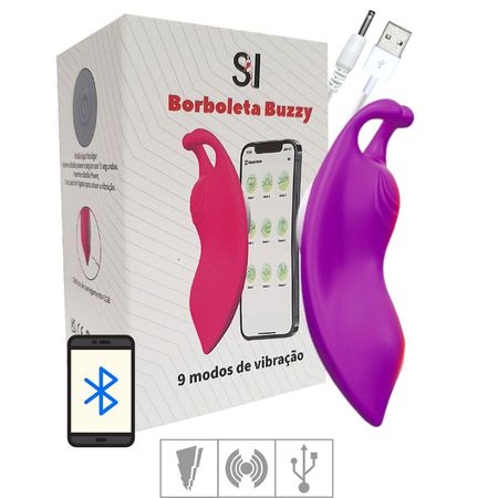 Vibrador de Calcinha Via APP Borboleta Buzzy SI (8699) - Roxo