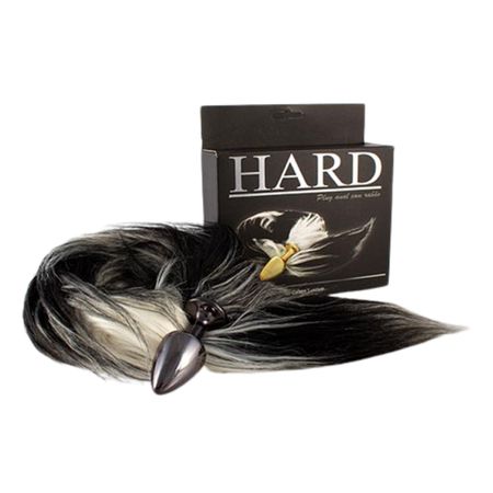 Plug de Metal Cromado Com Cauda Hard (HA117C-ST608) - Degradê Preto