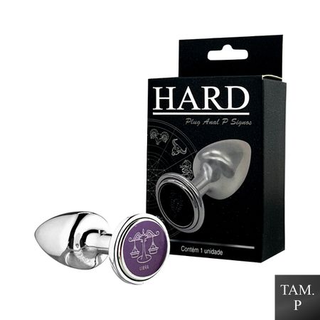 Plug de Metal P Signos Libra (HA162LI) - Cromado