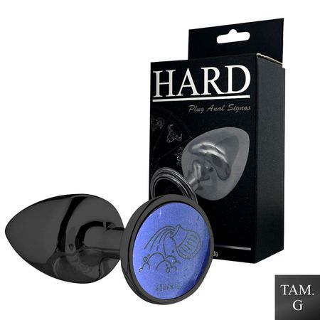 Plug Metálico G Signos Aquário (HA164AQ) - Onix