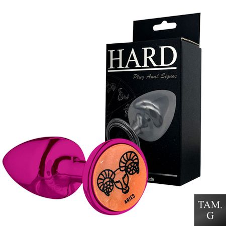 Plug Metálico G Signos Áries (HA164AR) - Rosa
