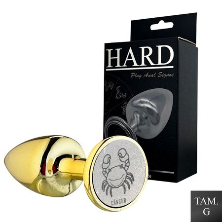 Plug Metálico G Signos Câncer (HA164CA) - Dourado