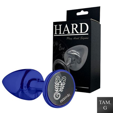 Plug Metálico G Signos Escorpião (HA164ES) - Azul
