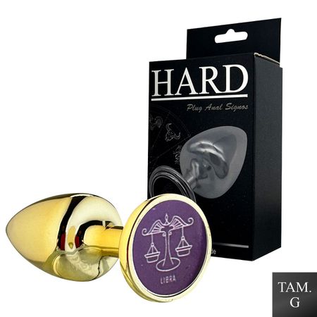 Plug Metálico G Signos Libra (HA164LI) - Dourado