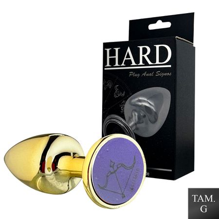 Plug Metálico G Signos Sagitário (HA164SA) - Dourado