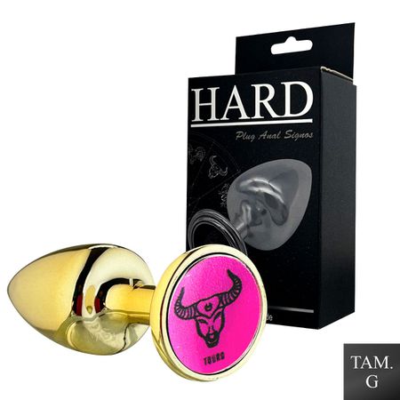 Plug Metálico G Signos Touro (HA164TO) - Dourado