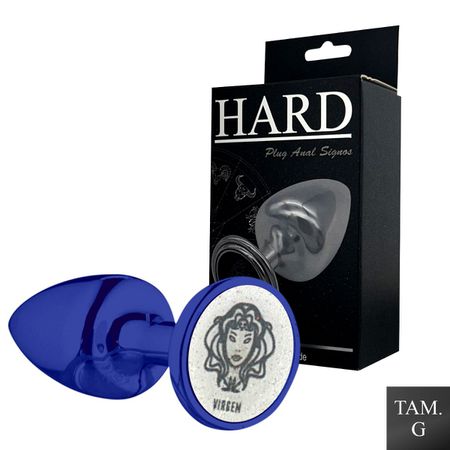 Plug Metálico G Signos Virgem (HA164VI) - Azul