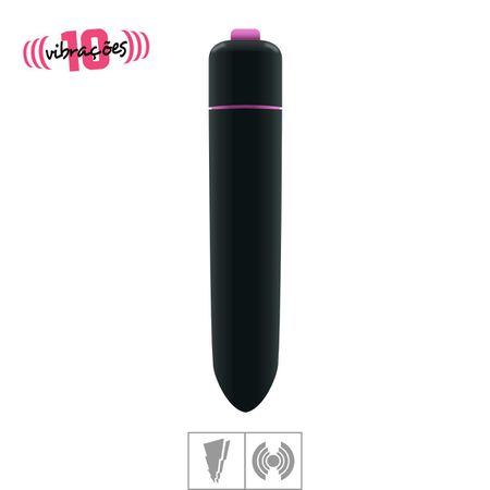 Cápsula Vibratória Plus 10 Vibrações VP -(MV103-ST469) - Preto
