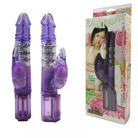 *Vibrador Rotativo Com Led Multivelocidades Bichinhos VP (RT009C-ST320) - Roxo