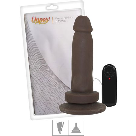 Prótese 13x11cm Com Vibro Tom Classic Upper (UP859-2) - Marrom