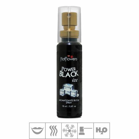 Aromatizante Bucal Power Black Ice Spray 18ml (HC380-ST824) - Padrão