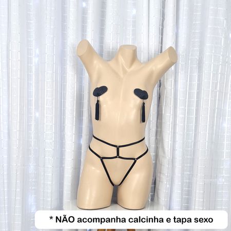 Calcinha Aberta (LG004) - Preto