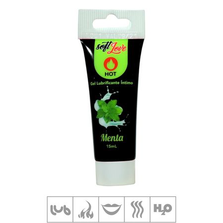 **Gel Lubrificante Beijável Hot 15ml - (ST562) - Menta
